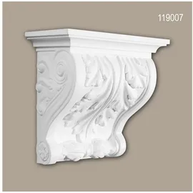 PROFHOME DECOR Konsole Profhome 119007 Wandboard Zierelement Korinthischer Stil Weiß