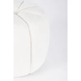BIZZOTTO Pouf Karolina aus Stoff, Wolle 44 x 39 x 44 cm Weiß