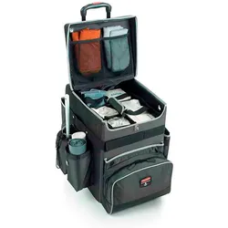 Rubbermaid Quick Cart M | Kompakter robuster wendiger Reinigungstrolley | HxBxT 53,3x36x3x42cm | Anthrazit von PROREGAL