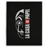 COFI La Casa de Papel Fleecedecke – Stylische Decke für Fans, 140 x 100 cm