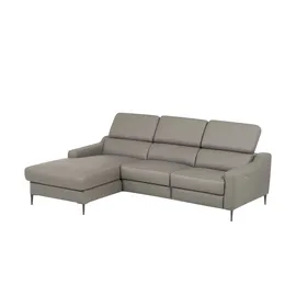 Uno Eckcouch Leder 2-Sitzer Beige