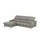 Uno Eckcouch Leder 2-Sitzer Beige