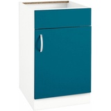 wiho Küchen Spülenschrank »Flexi«, Breite 50 cm, blau