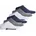 Sneakersocken 6 Paar Blau/Grau/Weiß 35-38