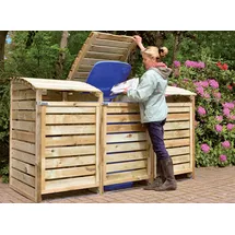 Tetzner & Jentzsch Mülltonnenbox Henri für 3 Tonnen 225 x 90 cm natur
