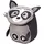 belmil® Kindergartenrucksack Mini Animals Raccoon Kunstfaser grau/schwarz