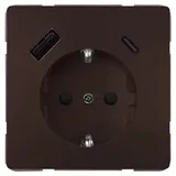 Siemens USB-Steckdose 2 USB A+C 18 W Schoko 1 St.