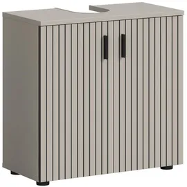 Möbel Boss Mid.you Waschbeckenunterschrank Mone, Kaschmir, Kunststoff, 1 Fächer, 60x59x30 cm, stehend, Badezimmer, Badezimmerschränke, Waschbeckenunterschränke