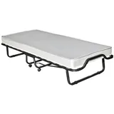 Veraflex Gästebett Colonia Klappbett inkl. Matratze und Schutzhülle 200x80x40cm grau 80 cm x 200 cm x 40 cm