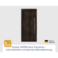 EcoStar Haustür ISOPRO Secur IPS 015 RC2 night oak 110 x 210 cm