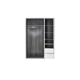 Composad Kleiderschrank Milow 153,5 x 216,4 x 63,7 cm Weiß