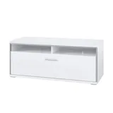 Uno Setto Lowboard 124 cm Weiß Metall/Holzwerkstoff