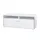 Uno Setto Lowboard 124 cm Weiß Metall/Holzwerkstoff