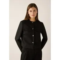 More & More stylishe Kurz-Jacke, Boxy-Shape in black | Gr.: 46