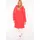 Zwillingsherz Steppjacke "Good Vibes Only", Damen, Gr. L, rot, Steppware, Obermaterial: 100% Polyester, mehrfarbig, normal ca. Mitte Knie, ohne Ausschnitt, angesetztes Bündchen, Jacken Steppjacke, mit Kapuze, Backprint und bedrucktem Zugband