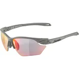 Alpina TWIST FIVE S HR QV - Kontrastverstärkende, Selbsttönende & Beschlagfreie Sport- & Fahrradbrille Mit 100% UV-Schutz Für Erwachsene, moon-grey matt, One Size