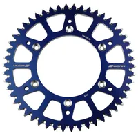 Scar Aluminium Kettenrad kompatibel mit YAMAHA YZ YZF WRF YZFX 125 250 450 99-23 Blau 50 Zähne