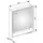 Keuco Royal Lumos 65 cm silber eloxiert offenes Fach Türanschlag links smarthome fähig