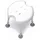 Drive Medical Duschhocker Delphi 2 Plus mit zwei Hygieneausparungen weiß