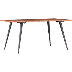 Esstisch GUTMANN FACTORY "Tensio", beige (natur, schwarz, natur), B:160cm H:76cm, Tische, Esstisch Holz-Esstische Rechteckiger Esstisch