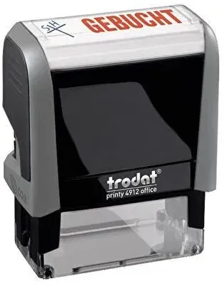 Wedo 51 4912212 Selbstfärbestempel Textstempel Kunststoff