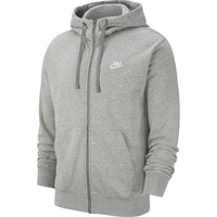 Nike Sportswear Club Herren-Kapuzenjacke Dark Grey Heather/Matte Silver/White XS