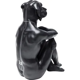 Kare Deko Figur Hund Marc, Schwarz, Sitzender Hund, 33 cm hoch