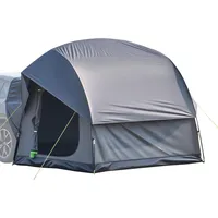 Vevor SUV-Zelt Camping Auto-Zelt 240 x 240 x 215 cm) wasserdichtes PU2000 geräumiges Doppelschicht-Design für 5-8 Personen, SUV-Campingzelt mit 2 Türen ( Netzfenstern & Regendach & Tasche