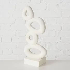 Boltze Deko-Objekt MARO, Cremeweiß - 16 x 37 cm - Kunstharz