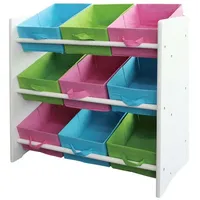 MCW Buntes Kinderregal Holz, mit Boxen