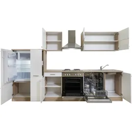 Respekta Küchenzeile Merle 310 cm Weiß