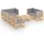 vidaXL Garten-Lounge-Set 8-tlg. grau Kiefer