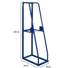 Proregal Grundregal Metall 150x36x60 cm Blau