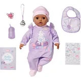 Baby Annabell Active Leah 706640-43cm Doll with Soft Cuddly Body and Realistic Features & Sounds - Includes Clothing & Accessories - Require 3 AAA Batteries (Not Included) - for Kids from 3+ Years