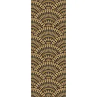 Queence Vinyltapete Lenja 90x300 cm 0 g gold 34193