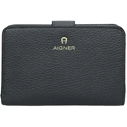 AIGNER Druckknopfbörse Damen Ivy Cowhide ink/blau