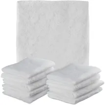 Relaxdays Dunstabzugshaube Filter 10er Set 57x47 cm zuschneidbar Polyester-Vlies Weiß