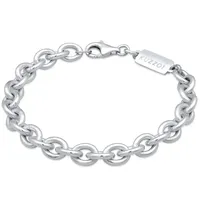 KUZZOI Herren Rundanker Armband aus 925 Silber silberfarben 75533129-21 Größe 21 cm