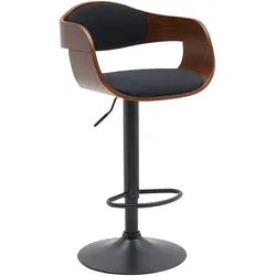 CLP Barhocker Kingston walnuss/schwarz/Stoff