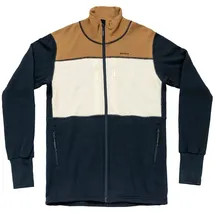 Devold of Norway Egga Grid Merino Jacke - Wheat / Raw White / Ink - XL