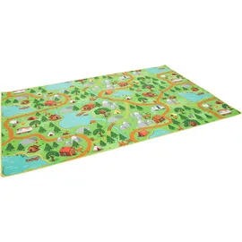 Snapstyle Kinder Spiel Teppich Campingplatz Bunt 100x400cm