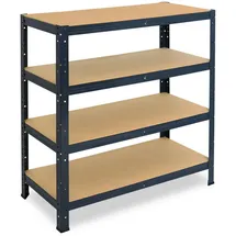 shelfplaza Schwerlastregal Metall 115x70x45 cm anthrazit 4 Böden