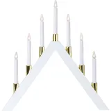 Star Trading LED Lichterbogen Halla 7-flammig, Holz, weiß