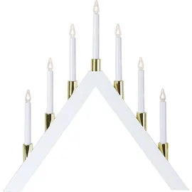 Star Trading LED Lichterbogen Halla 7-flammig, Holz, weiß