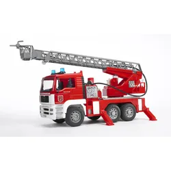 BRUDER - MAN TGA Feuerwehr m. Drehleiter, Wasserpumpe, Light&Sound-Modul 02771