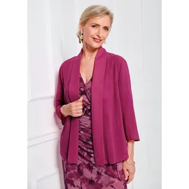 GOLDNER Kurzgröße: Blaue leichte Jacke mit Schalkragen, Halbarm", in pink, | Gr.: 24
