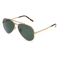 Ray Ban Ray-Ban NEW AVIATOR Unisex-Sonnenbrille Vollrand Pilot Metall-Gestell, gold