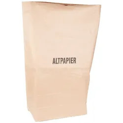 25x BIO Müllsäcke 80 Liter aus Papier mit Aufdruck "Altpapier" Müllbeutel Müll Beutel Abfallsack Abfallbeutel