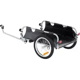 Fahrrad-Lastenanhänger, 100 lbs Tragkraft, robuster Fahrradwagen, faltbar, kompakt zu verstauen und schnell abnehmbar mit Universalkupplung, 16-Zo...