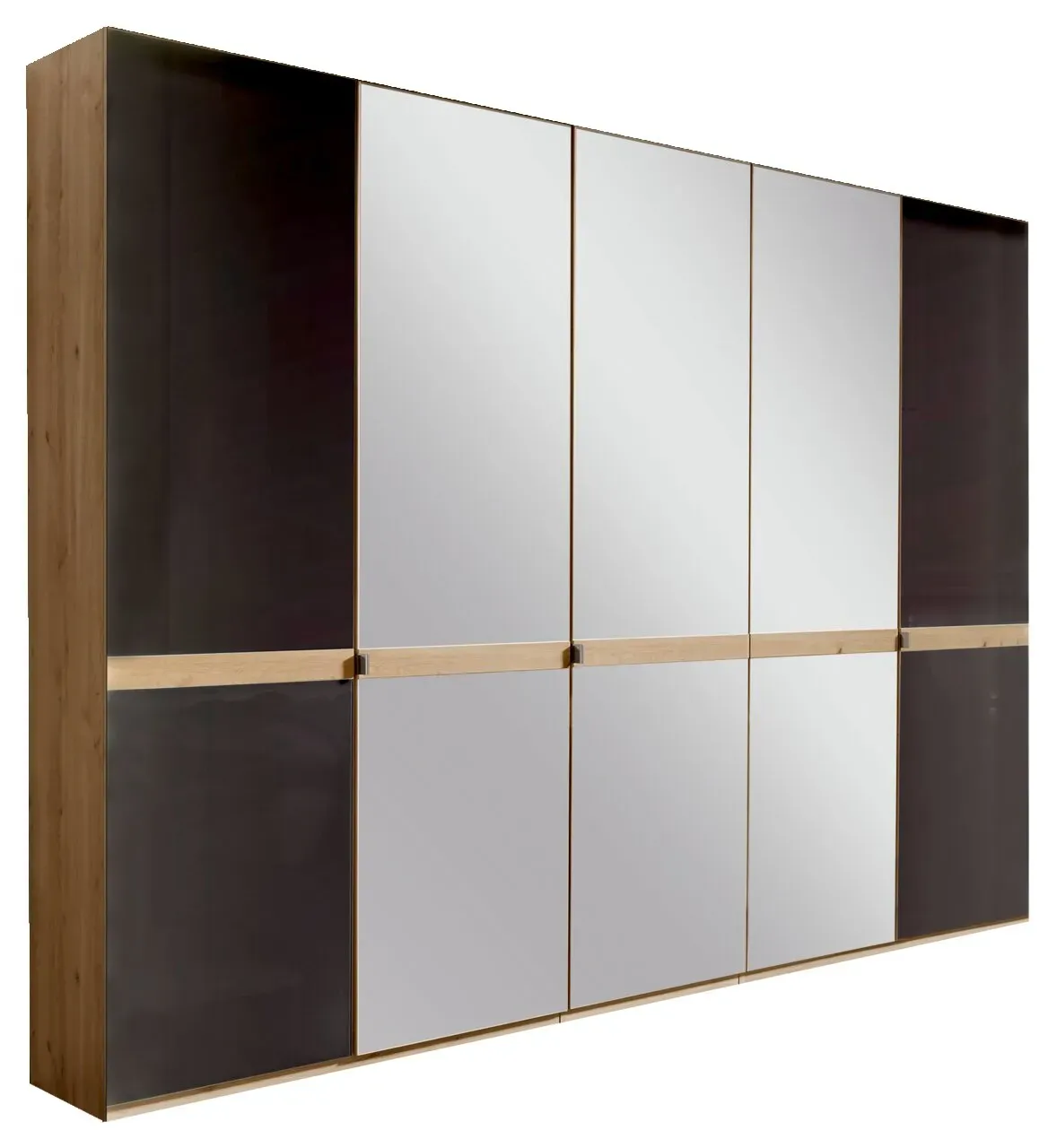Novel Drehtürenschrank 5-türig SEVILLA - B/H/T ca. 250,00x216,00x58,00